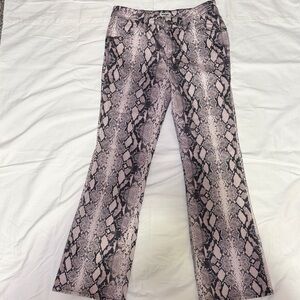 Wrangler Snake Print Boot Cut Jeans - Black and Gray